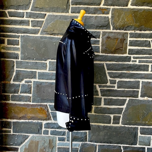Helmet Lang Leather Studded Jacket - Picture 11 of 15